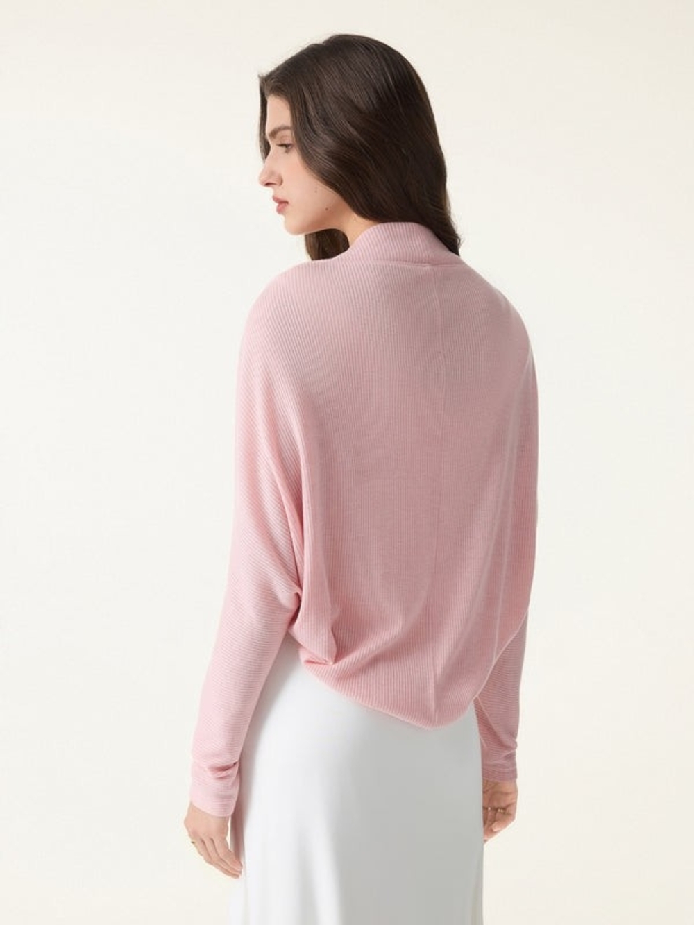 NWT! OGL Open-Front Ribbed Cardigan in Soft Pink